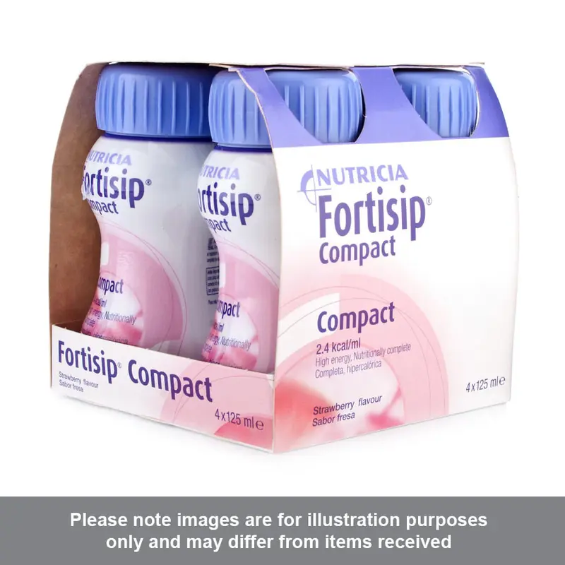 Fortisip Compact Strawberry Flavour 6 x 4 (24 Bottles)