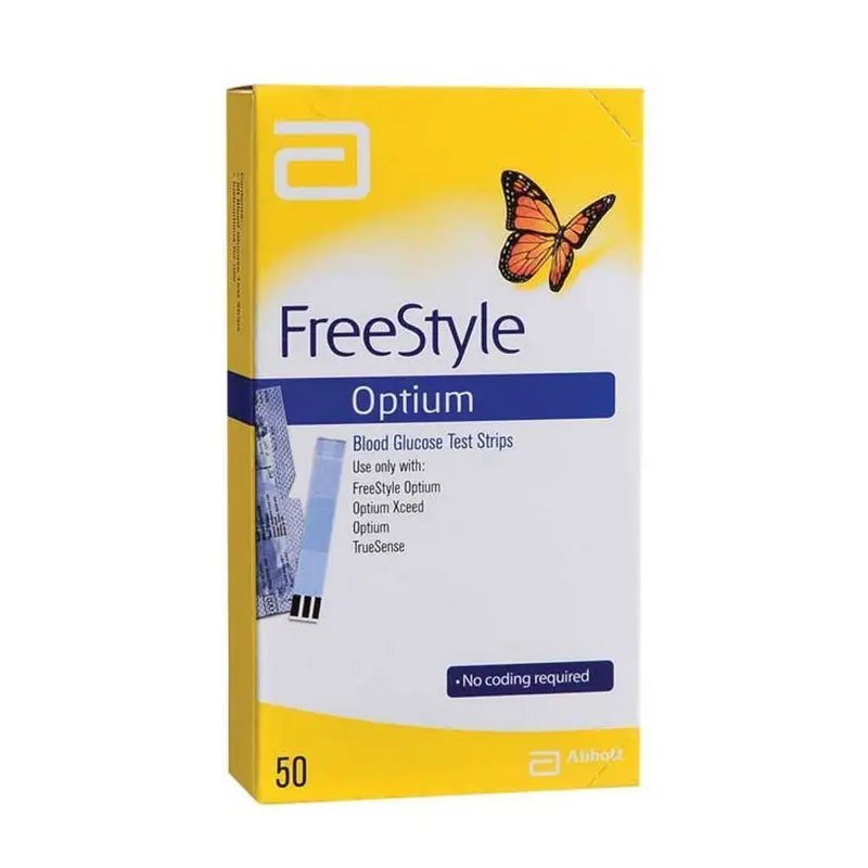 FreeStyle Optium Blood Glucose Test Strips – Pack of 50