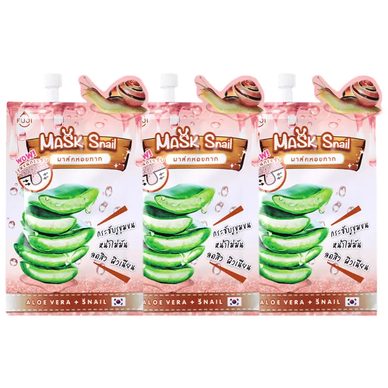 Fuji Cream - Snail Mask With Aloe Vera 10g. (Pack of 3)