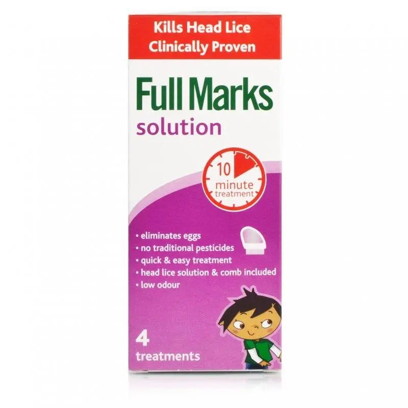 Full Marks Head Lice Solution (4 Treatments