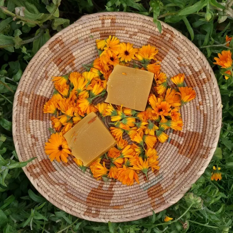 Garden Flower Goats Milk Soap | Calendula & Lavender