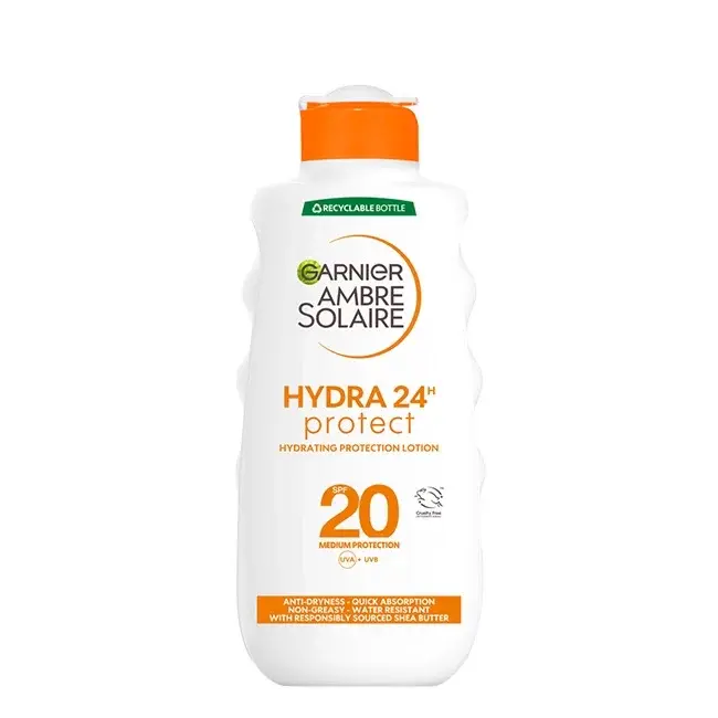 Garnier Ambre Solaire Hydra 24H Protect hydrating protection lotion 20 medium pretection UVA 200ml