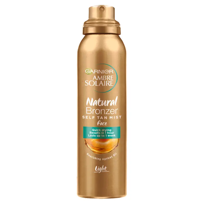 Garnier Ambre Solaire No Streaks Bronzer Self Tan Light Face Mist