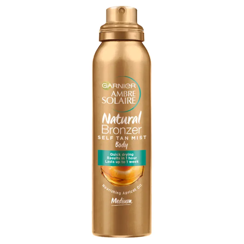 Garnier Ambre Solaire No Streaks Bronzer Self Tan Medium Body Mist