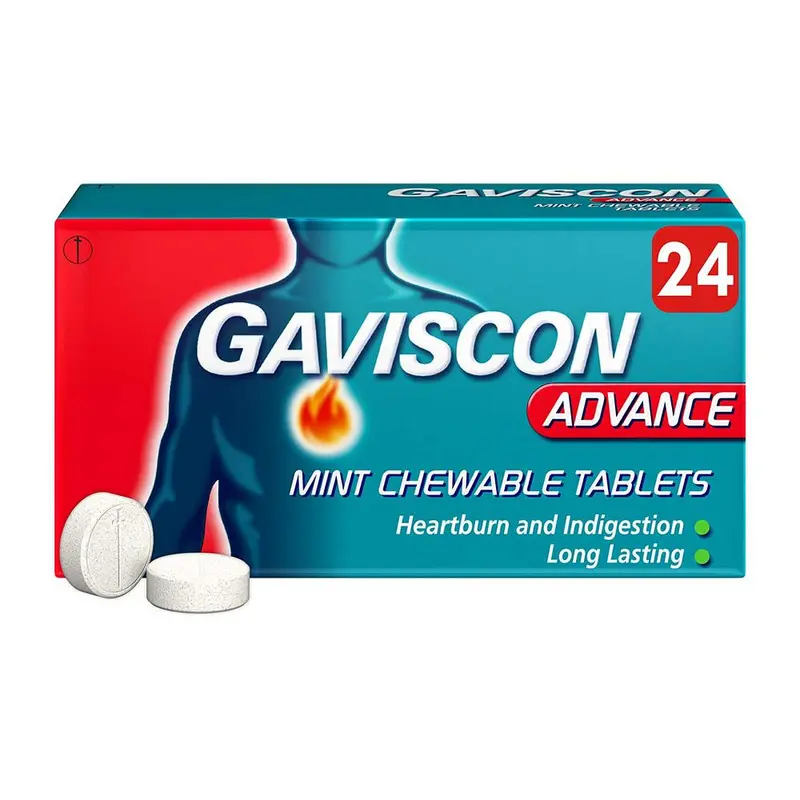 Gaviscon Advance Mint Chewable Tablets (24)