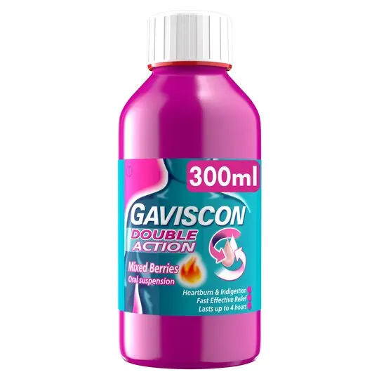 Gaviscon Double Action Liquid Mixed Berry 300ml (N)
