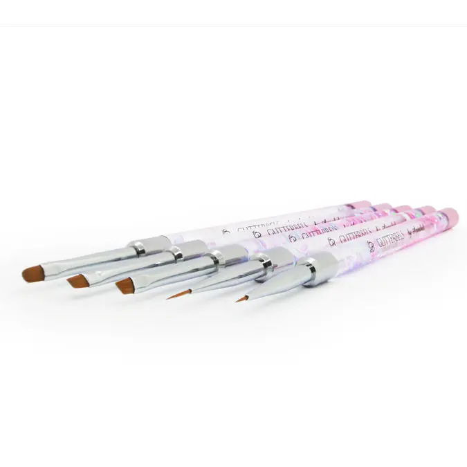 Gel Art Brush Set (5 Brushes) by Glitterbels
