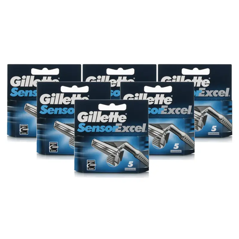 Gillette Sensor Excel Razor Blades - 30 Cartridges