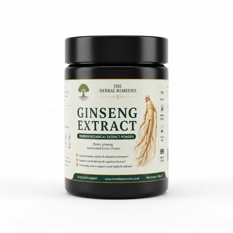 Ginseng Root Extract Powder  Panax Ginseng | Energy & Vitality Support