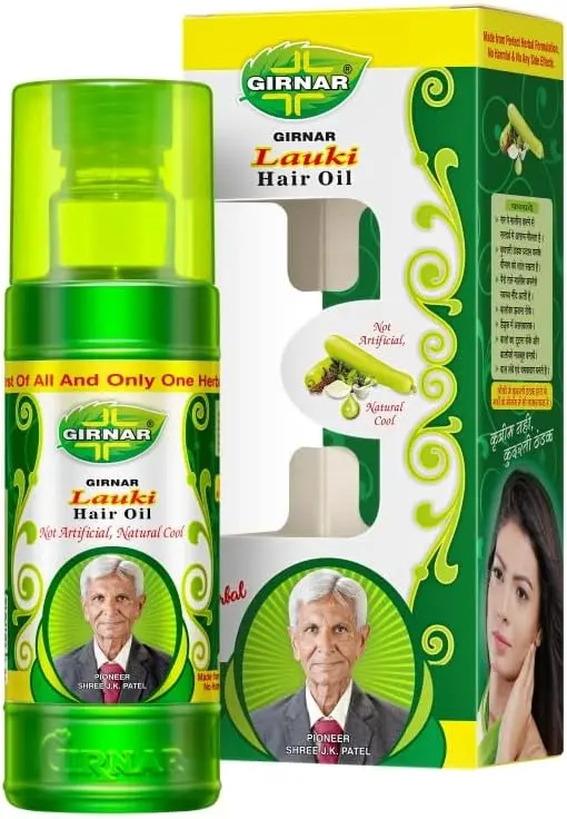 Girnar Lauki Hair Oil Herbal 200ml - Hair Fall, Dandruff, Scalp