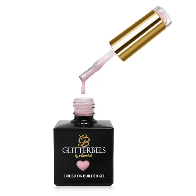 Glitterbels Brush On Builder Pink Shimmer