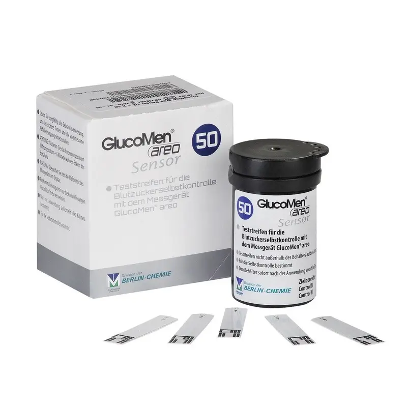 GlucoMen areo Sensor Blood Glucose Test Strips – Box of 50