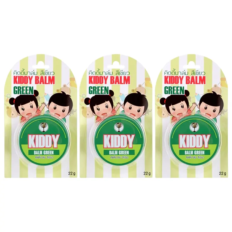 Golden Cup - Kiddy Balm Green 22g. (Pack of 3)
