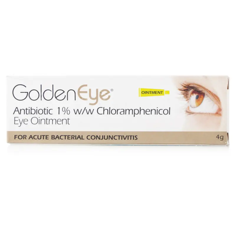Golden Eye Chloramphenicol Eye Ointment for Bacterial Conjunctivitis