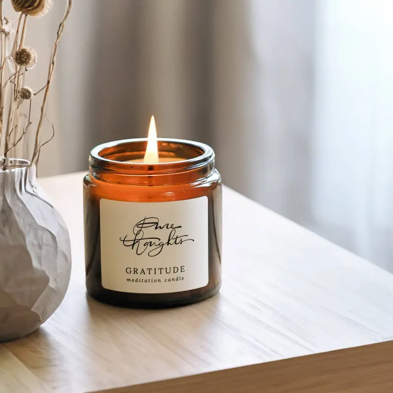 Gratitude Meditation Soy Wax Candle