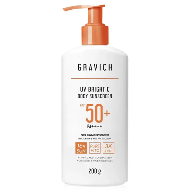 GRAVICH - UV Bright C Body Sunscreen SPF50+ PA++++ 200g.