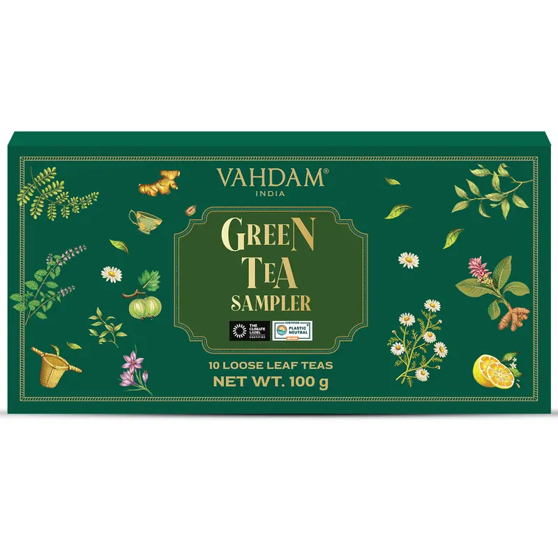 Green Tea Loose Leaf Sampler, 10 Teas