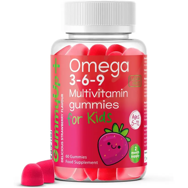 GummyUp+ Kids Omega 3-6-9 Multivitamin 60 Gummies