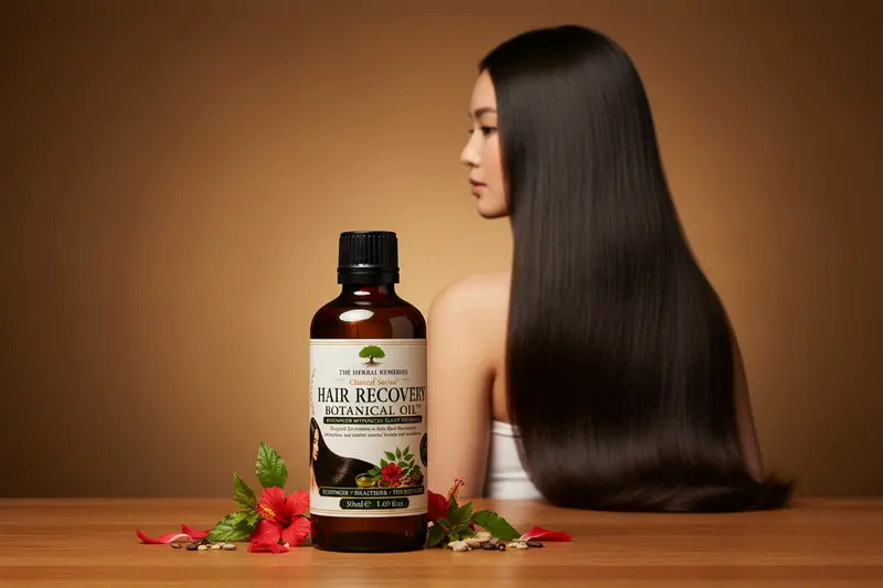 Hair Recovery Oil™ Advanced Botanical Hair Oil for Women’s Hair Recovery, Strength & Softness