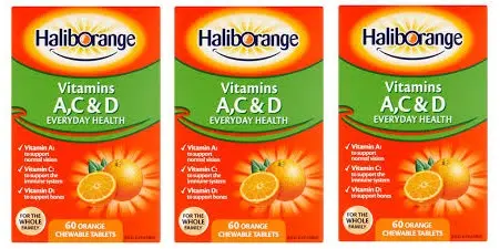 Haliborange Vitamins A C & D Orange Flavour - 180 Tablets