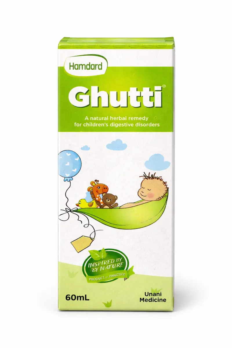 Hamdard Ghutti – Herbal Digestive Support for Children | 60ml | Unani Medicine