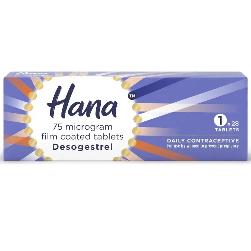 Hana 75 micrograms desogestrel tablets 28s