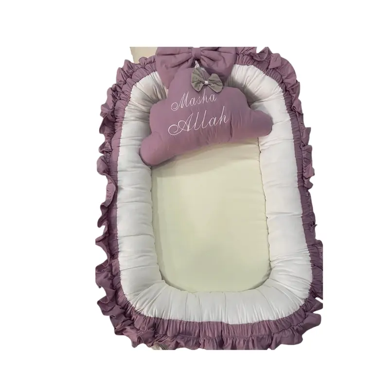 Handmade Cotton Baby Nest Pod with Flat Top