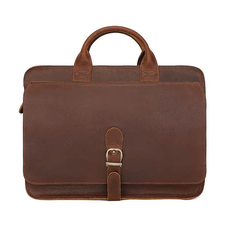 Handmade Pure Leather Men Doctors Briefcase Business Bag