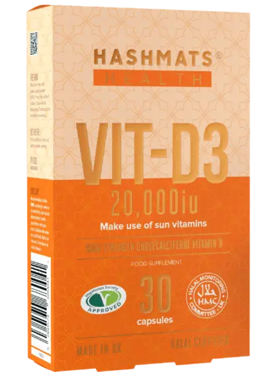 Hashmats Health Vit-D3 20000iu - 30 Capsules