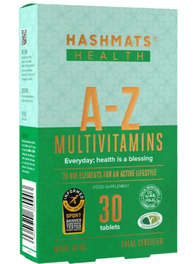 Hashmats Healthcare A-Z Multivitamins 30 with 33 Bio-elements - 30 Tablets