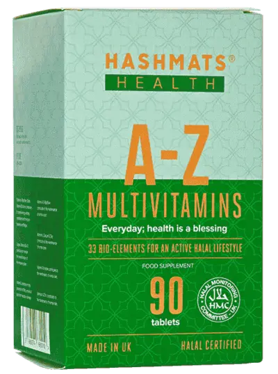 Hashmats Healthcare A-Z Multivitamins  with 33 Bio-elements - 90 Tablets