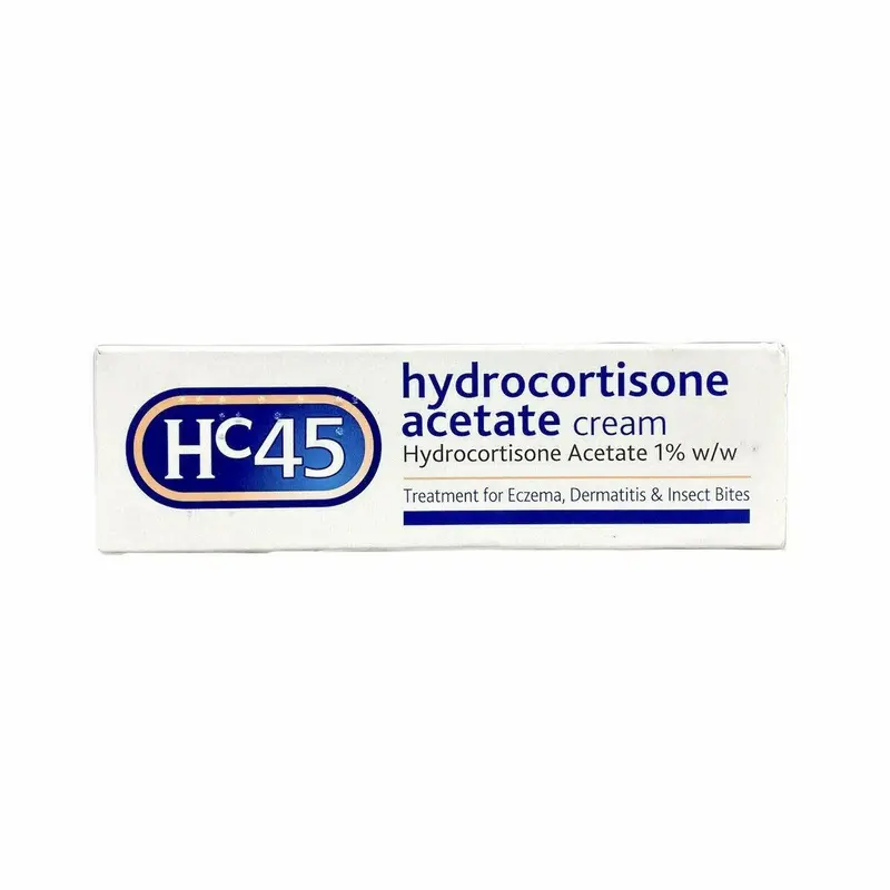 HC45 Hydrocortisone Acetate 1% Cream - 15g
