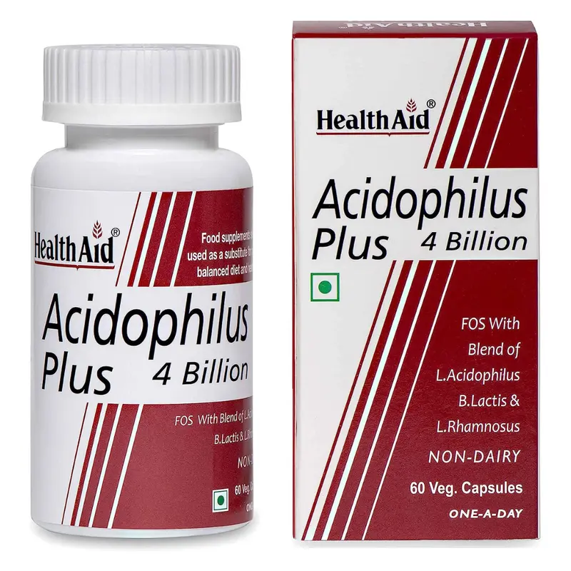 HealthAid Acidophilus Plus 4 Billion - 60 Vegicaps (D)