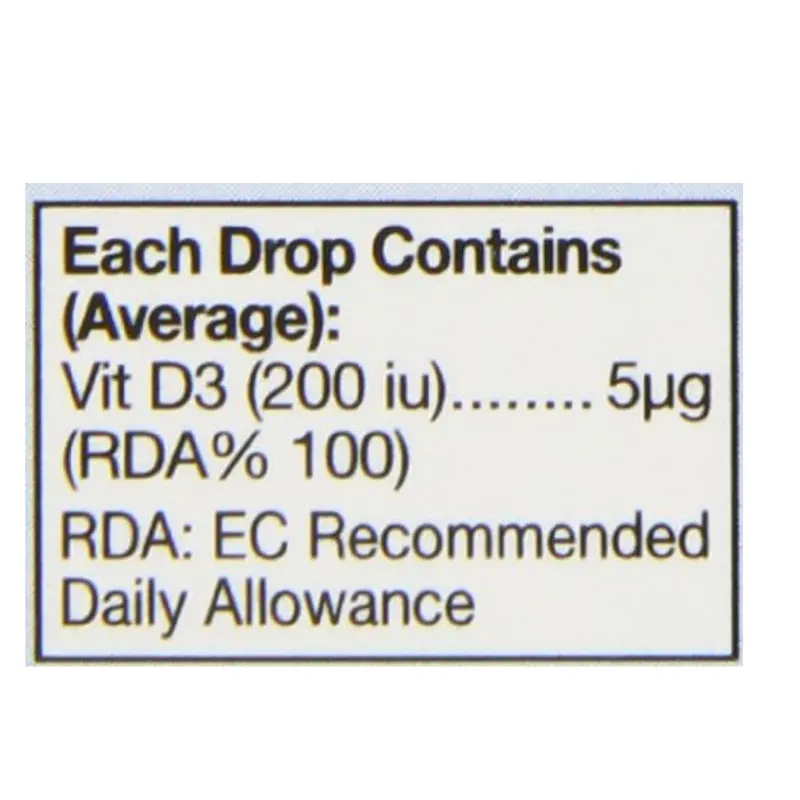 HealthAid Vitamin D3 200iu Drops, Strawberry, 15ML (T)