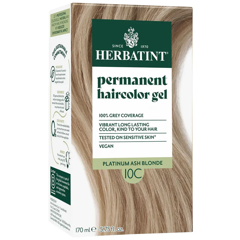 Herbatint Permanent Herbal Hair Colour 10C SWEDISH BLONDE 170ml