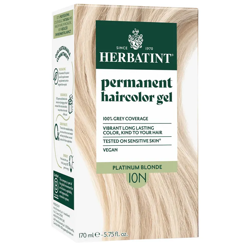 Herbatint Permanent Herbal Hair Colour 10N PLATINUM BLONDE 170ml