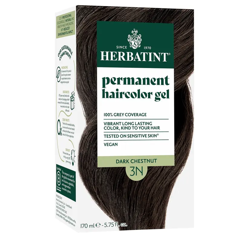Herbatint Permanent Herbal Hair Colour 3N DARK CHESTNUT 170ml