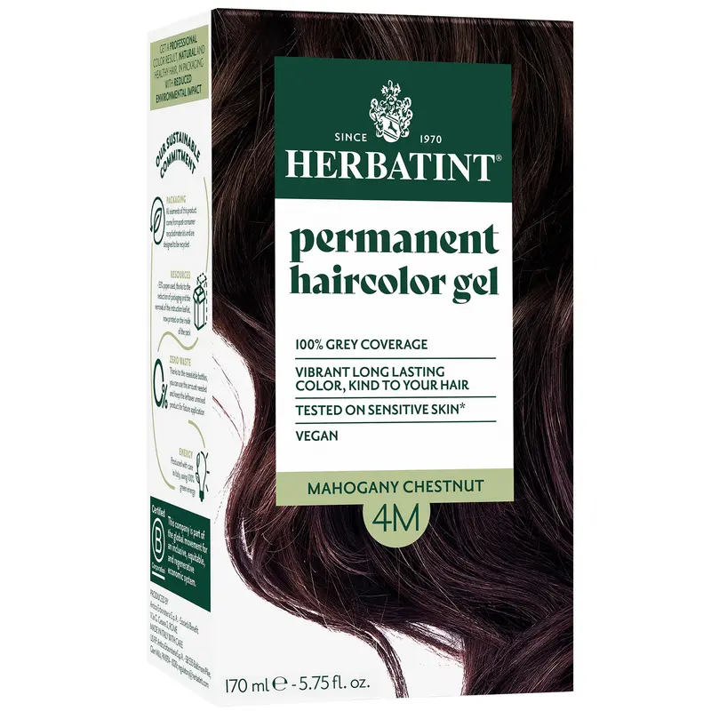 Herbatint Permanent Herbal Hair Colour 4M MAHOGANY CHESTNUT 170ml