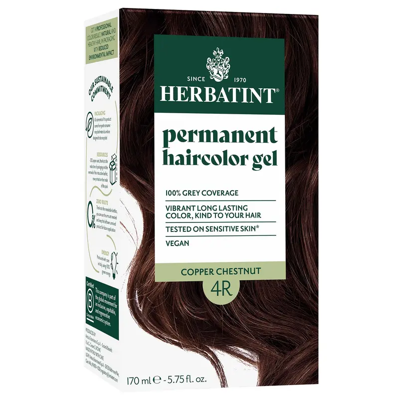 Herbatint Permanent Herbal Hair Colour 4R COPPER CHESTNUT 170ml