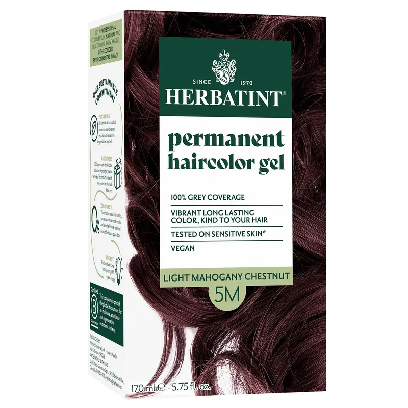 Herbatint Permanent Herbal Hair Colour 5M LIGHT MAHOGANY CHESTNUT 170ml
