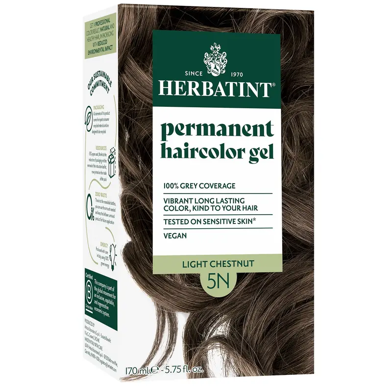 Herbatint Permanent Herbal Hair Colour 5N LIGHT CHESTNUT 170ml