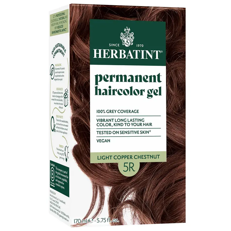 Herbatint Permanent Herbal Hair Colour 5R LIGHT COPPER CHESTNUT 170ml