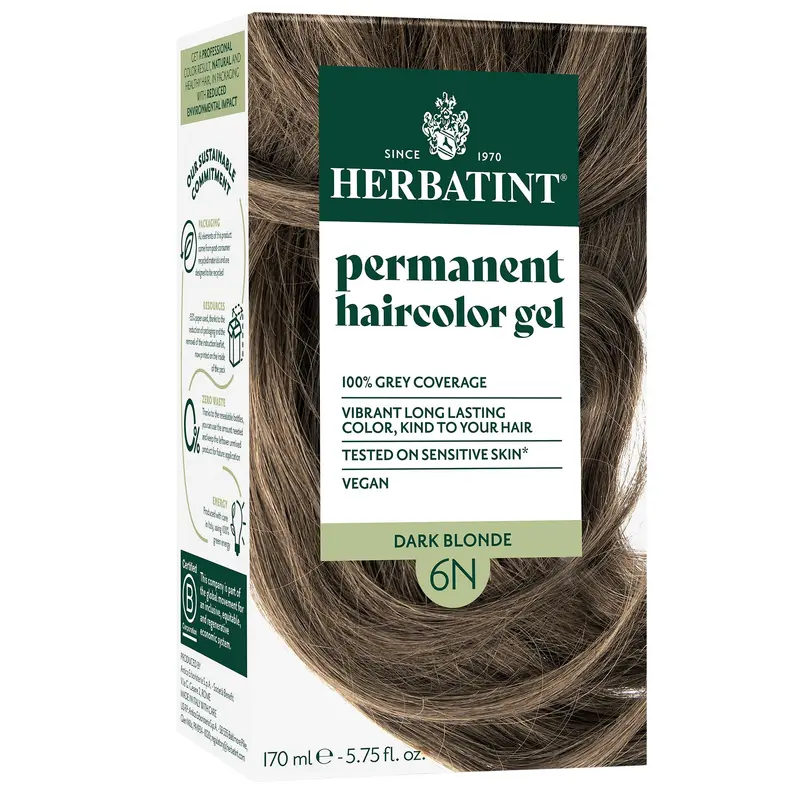 Herbatint Permanent Herbal Hair Colour 6N DARK BLONDE 170ml
