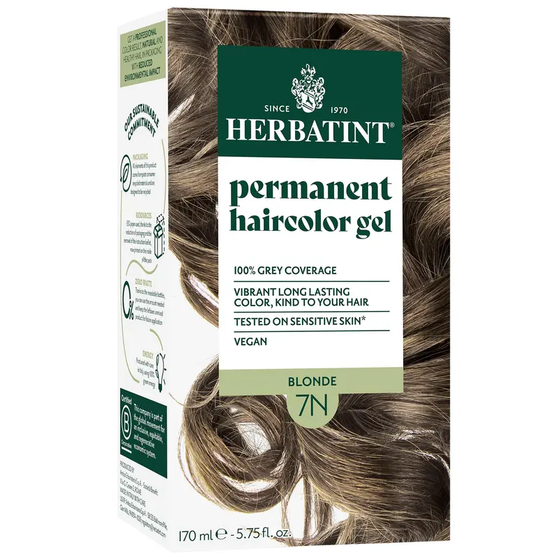 Herbatint Permanent Herbal Hair Colour 7N BLONDE 170ml