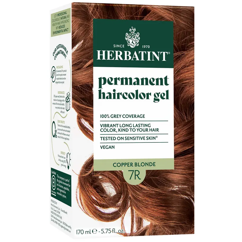 Herbatint Permanent Herbal Hair Colour 7R COPPER BLONDE 170ml