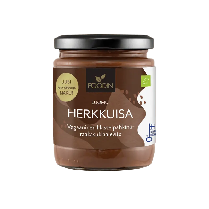 Herkkuisa Organic "Nutella" 250G Hazelnut-Cacao Spread