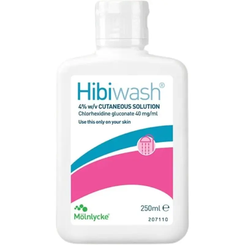 Hibiwash Antimicrobial Wash for Pre-And-Post Operative Care 250ml