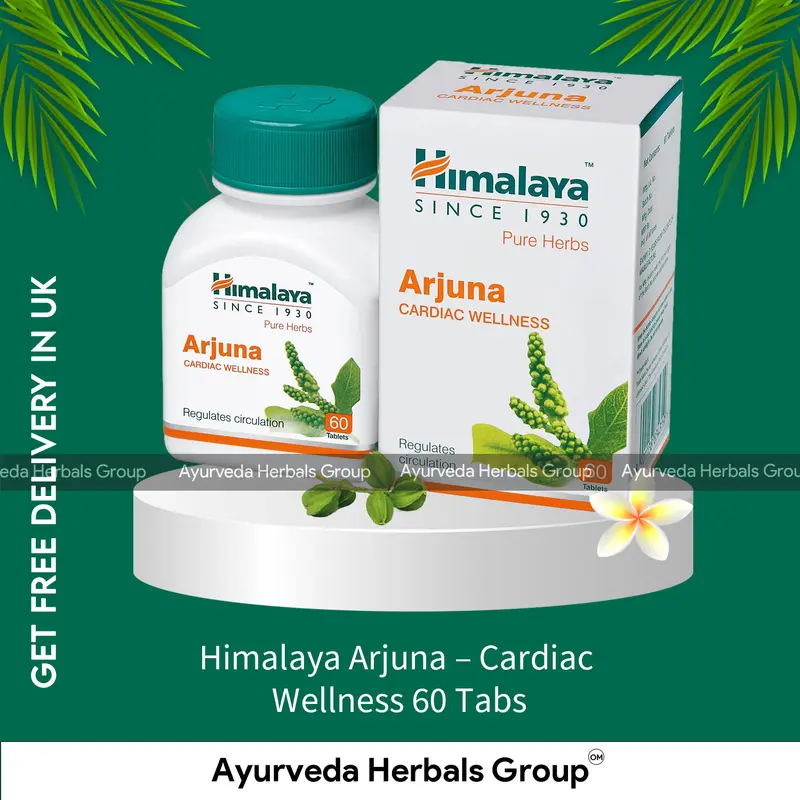 Himalaya Arjuna - Cardiac Wellness 60 Tabs - Ayurvedic Heart Support | Delivered Across the UK