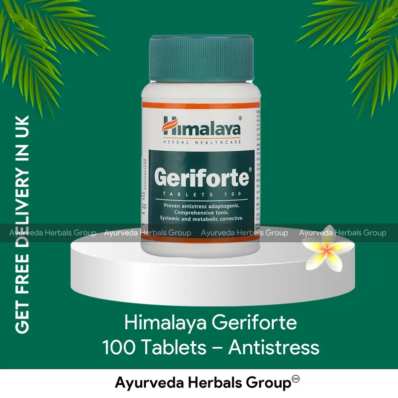 Himalaya Geriforte 100 Tablets - Ayurvedic Wellness Support | Authentic Ayurveda UK