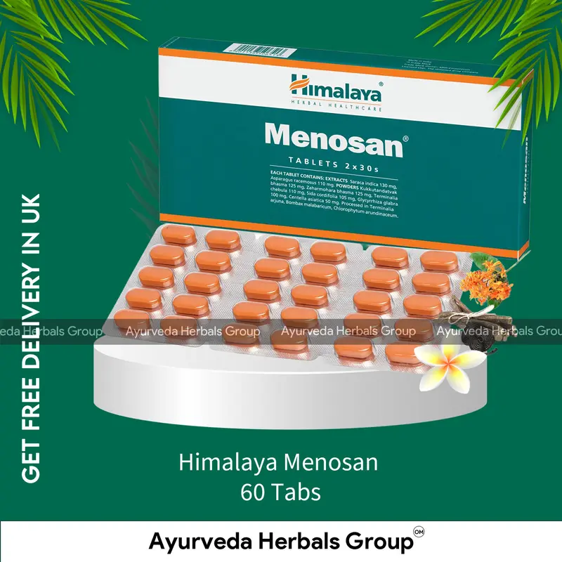 Himalaya Menosan 60 Tabs - Ayurvedic Wellness Support | Ayurvedic Products UK